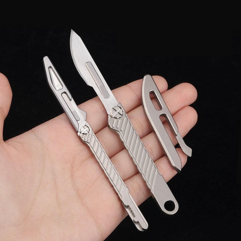 Lightweight Titanium Pocket EDC Cutting Tool