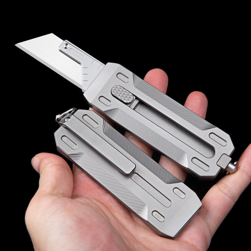 Precision Titanium EDC Utility Knife - Multi-Function Tactical Box & Wire Cutter