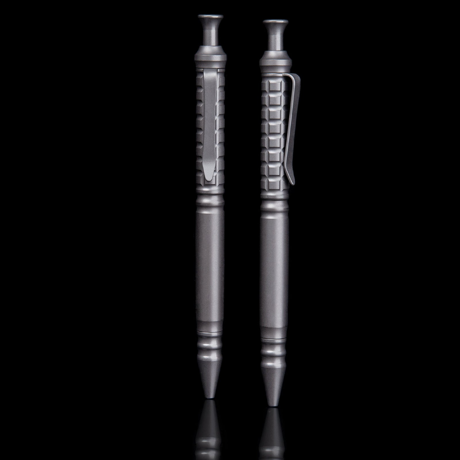 TiPress: Knurled Titanium Click EDC Tactical Pen