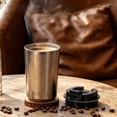 Pure Titanium Insulated Coffee Mug