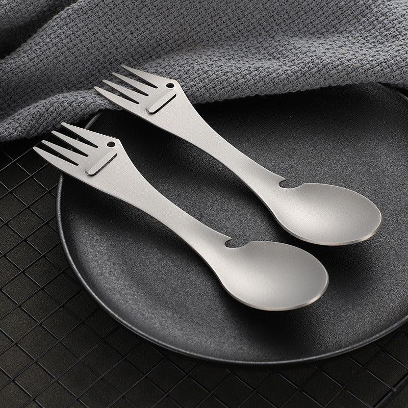 Titanium Spoon&Fork&Knife&Bottle Opener&Slicer