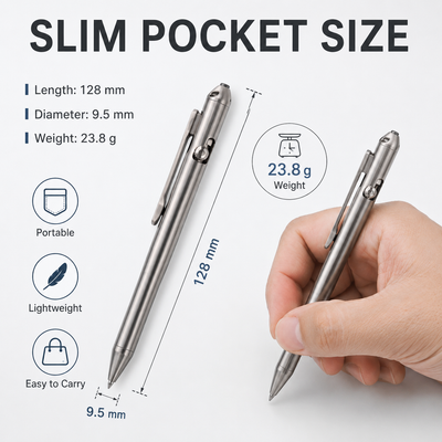BoltCore: Titanium Bolt Action Tactical Pen