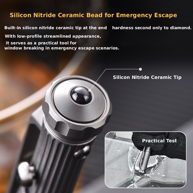 TC4 Titanium Bolt Action Fidget EDC Pocket Pen