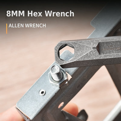 Titanium EDC Multi-Function Ruler