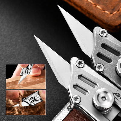 Portable Titanium EDC Keychain Knife | Mini Pocket Letter Opener for Everyday Carry