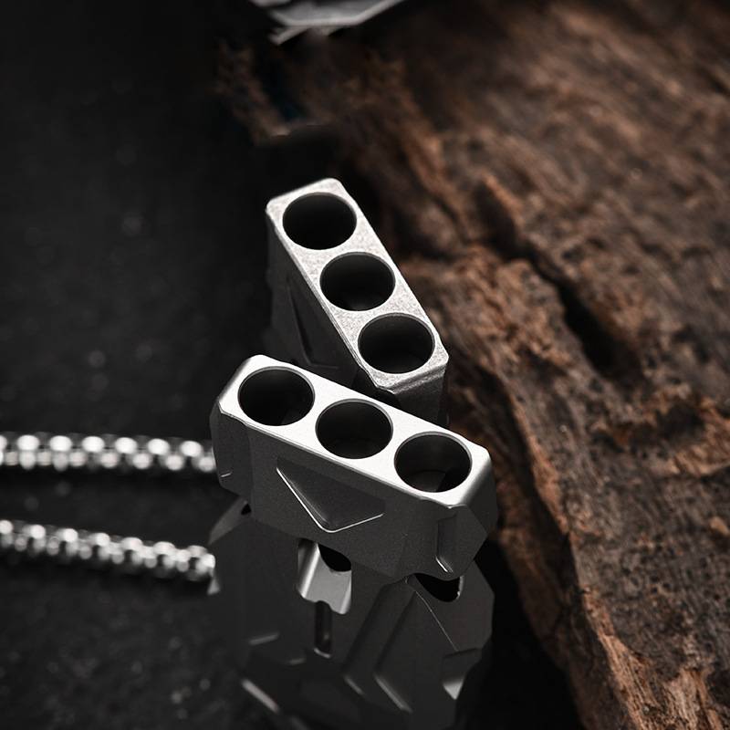 Titanium Triple-Barrel Loud Survival Whistle - Waterproof EDC Emergency Gear