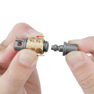 Titanium Quick Removal Key Ring EDC Rotation Anti-Loss Pendant Multi Tool
