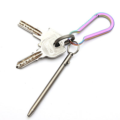 TiKey: Mini Bolt-Action Titanium Keychain EDC Pen