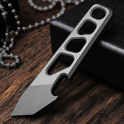 Skeleton Cut Titanium EDC Pry Bar & Bottle Opener