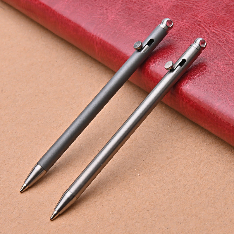 TiKey: Mini Bolt-Action Titanium Keychain EDC Pen