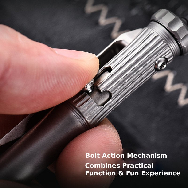 TC4 Titanium Bolt Action Fidget EDC Pocket Pen