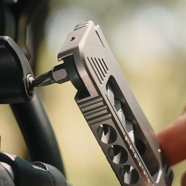 TI-MMS EDC Titanium Magnetic Screwdriver Integrated Pocket Multi-Tool