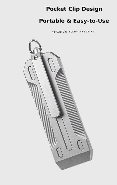Precision Titanium EDC Utility Knife - Multi-Function Tactical Box & Wire Cutter