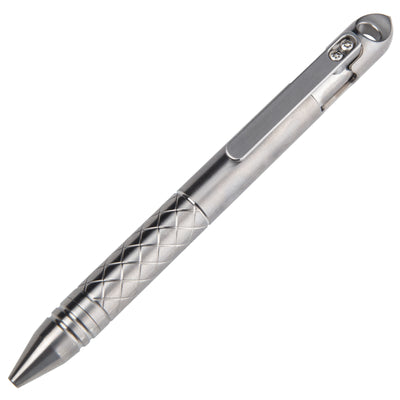 TiGrip: Diamond Texture Bolt-Action Titanium Pen