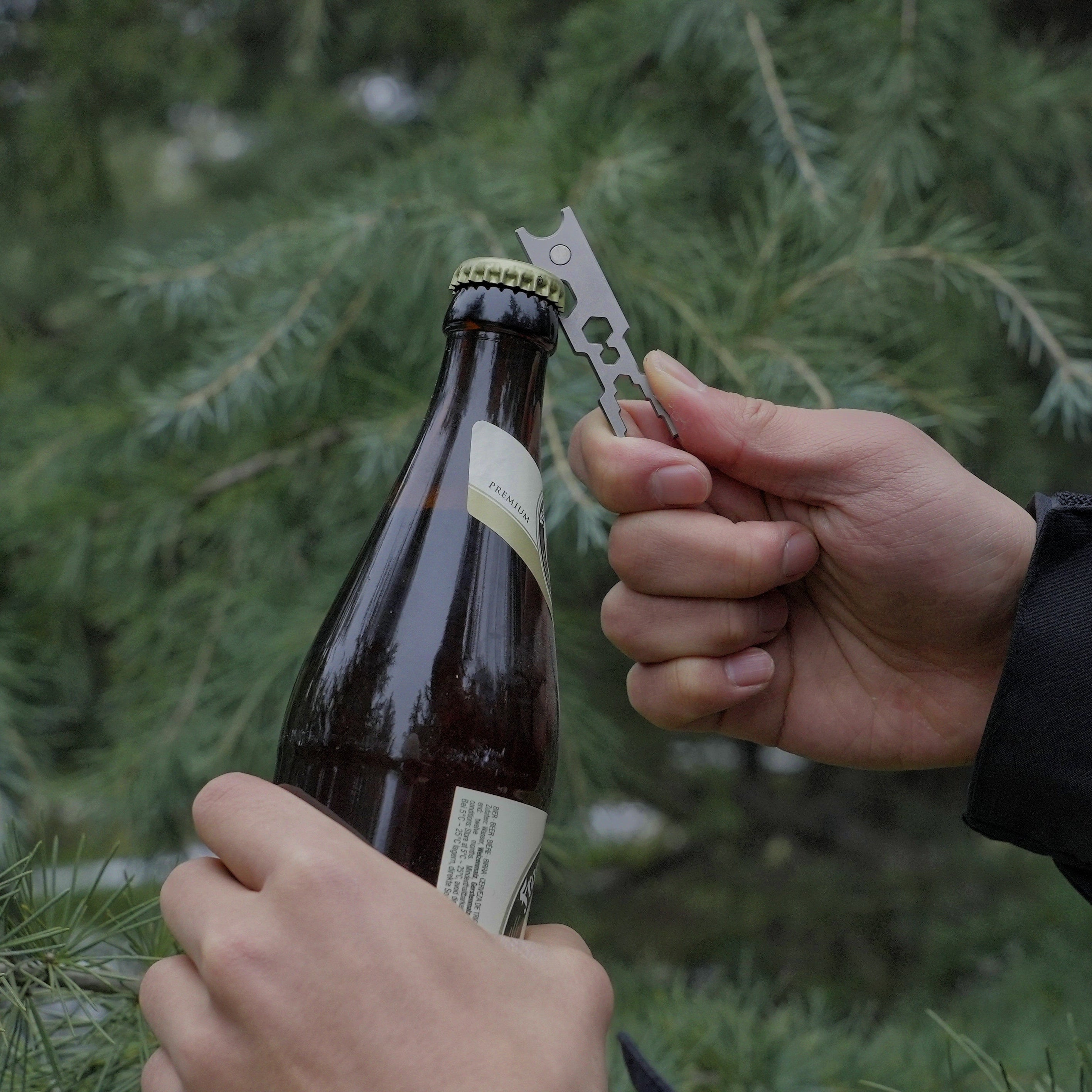 JOAT-Titanium EDC Multi-Tool Utility Gadget Outdoor Pocket Knife Wrench Keychain