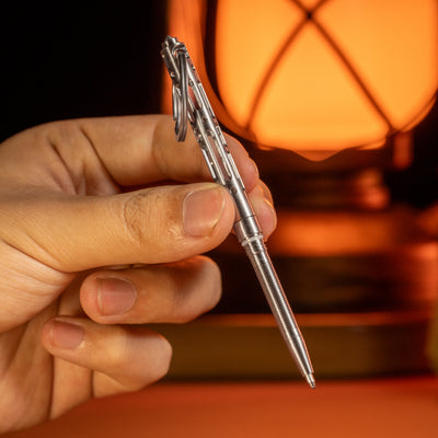 Titanium Alloy Hollow Tactical Pen | Tungsten Steel Breaking Tip EDC Self‑Defense Pen