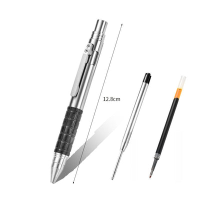 Titanium Bolt Action EDC Pocket Pen | Adjustable Ballpoint Writing Pen