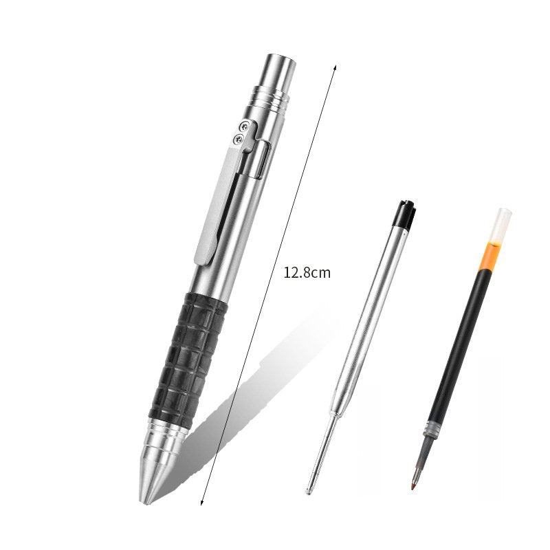 Titanium Bolt Action EDC Pocket Pen | Adjustable Ballpoint Writing Pen