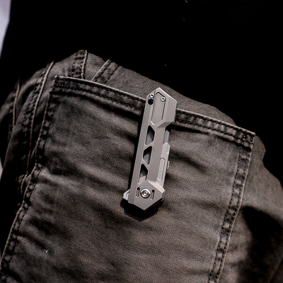 Latest Masterpiece：Swift Wind-Titanium Folding Utility knife
