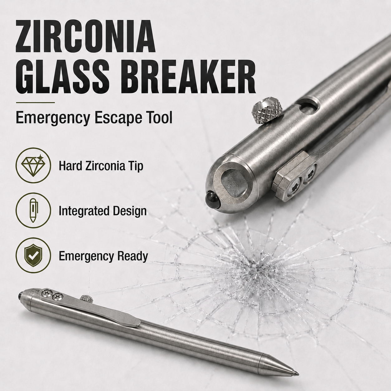 BoltCore: Titanium Bolt Action Tactical Pen