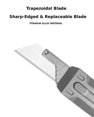 Precision Titanium EDC Utility Knife - Multi-Function Tactical Box & Wire Cutter