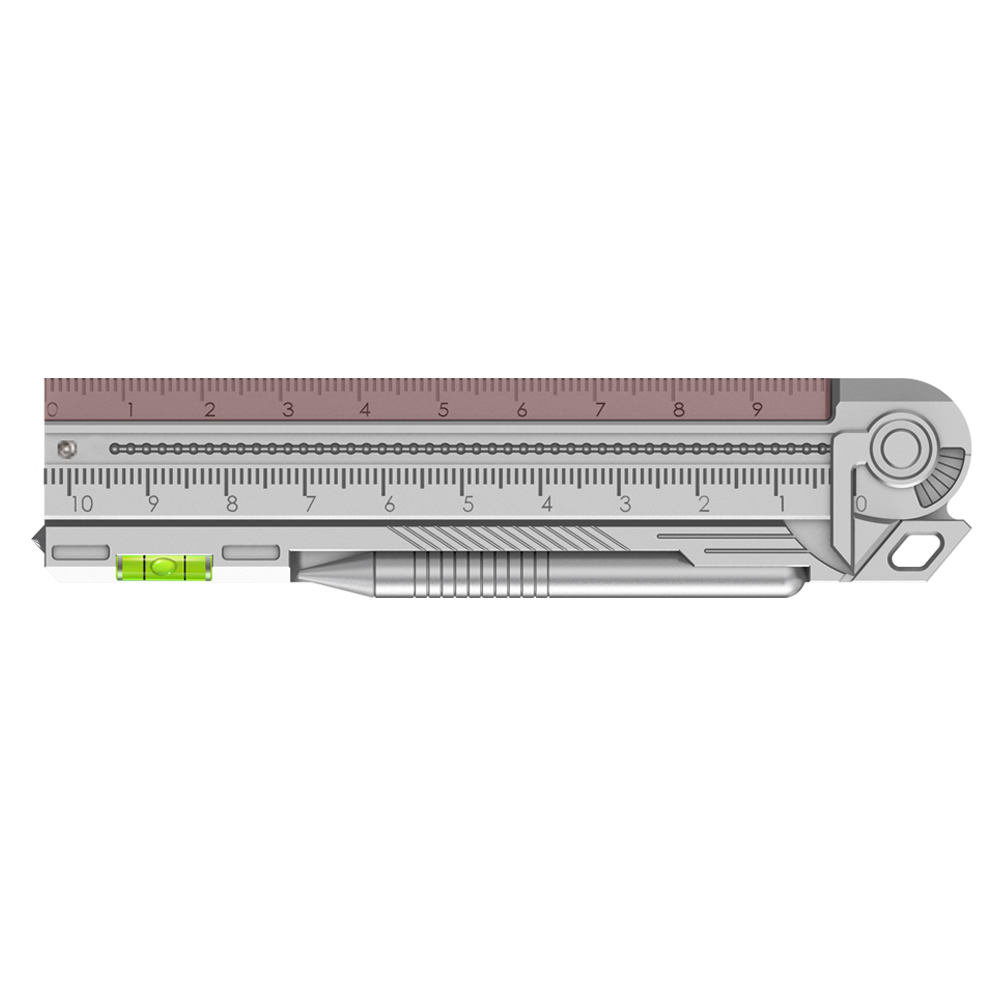 Titanium Multifunctional EDC Foldable Measuring Ruler【Pre-Order】