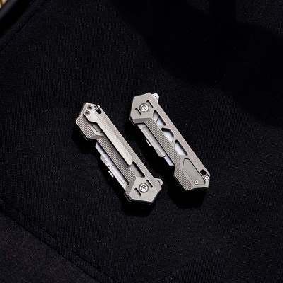 Latest Masterpiece：Swift Wind-Titanium Folding Utility knife