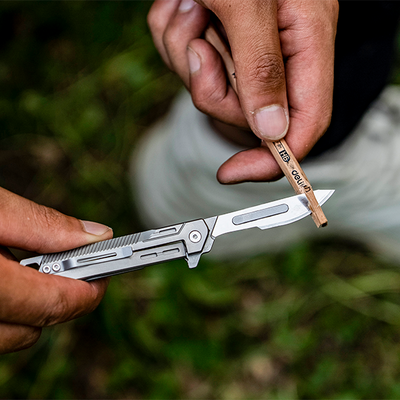 Titanium Folding Knife EDC Tool Surgical Blade Outdoor Gear Gadget