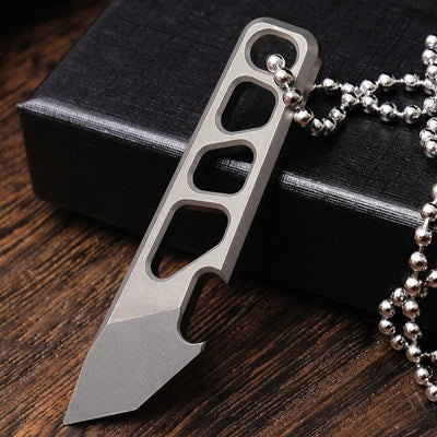 Skeleton Cut Titanium EDC Pry Bar & Bottle Opener