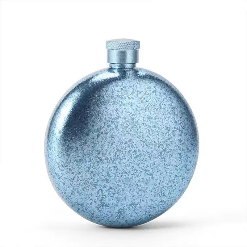 Pure Titanium Pocket Hip Flask, Portable Outdoor Liquor Bottle