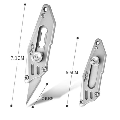 Portable Titanium EDC Keychain Knife | Mini Pocket Letter Opener for Everyday Carry