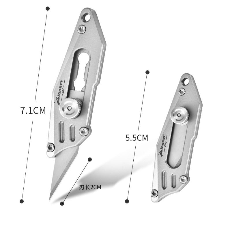 Portable Titanium EDC Keychain Knife | Mini Pocket Letter Opener for Everyday Carry