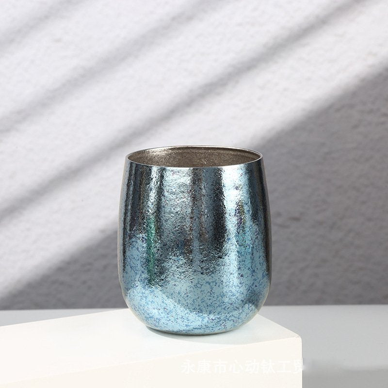 Pure Titanium Double Wall Egg Cup