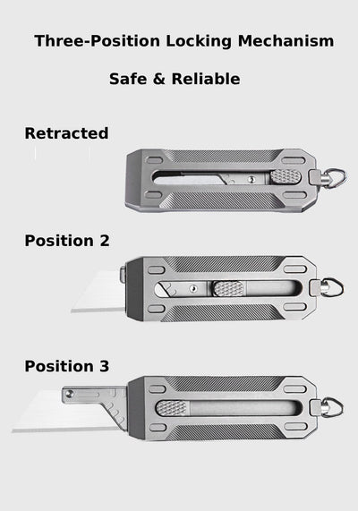 Precision Titanium EDC Utility Knife - Multi-Function Tactical Box & Wire Cutter