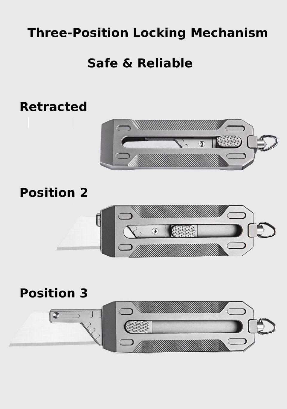 Precision Titanium EDC Utility Knife - Multi-Function Tactical Box & Wire Cutter