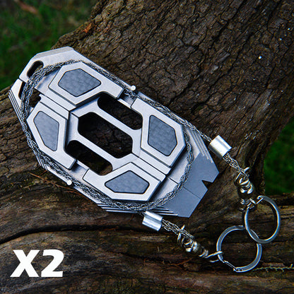 Blade Shadow-Titanium Steel WireSaw EDC Multi-tool Outdoor Gear
