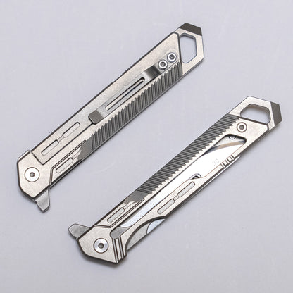 Titanium Folding Knife EDC Tool Surgical Blade Outdoor Gear Gadget