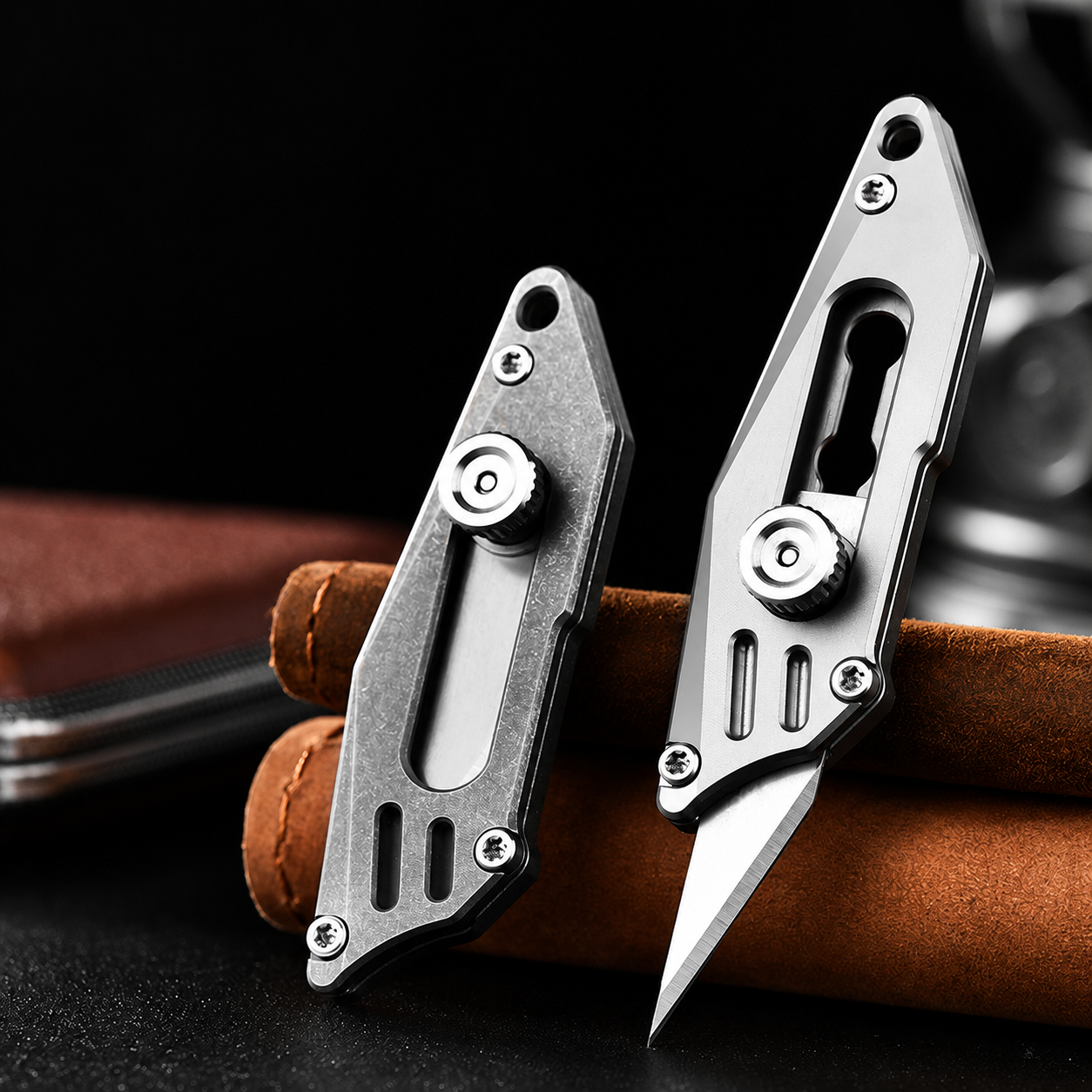 Portable Titanium EDC Keychain Knife | Mini Pocket Letter Opener for Everyday Carry