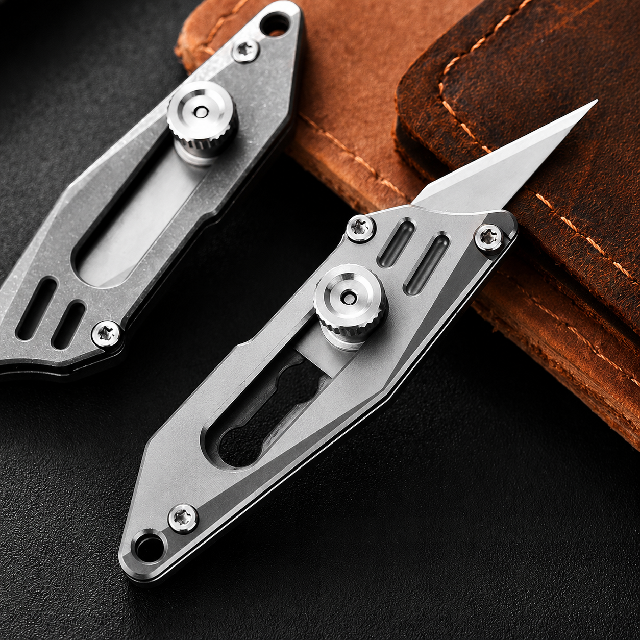 Portable Titanium EDC Keychain Knife | Mini Pocket Letter Opener for Everyday Carry