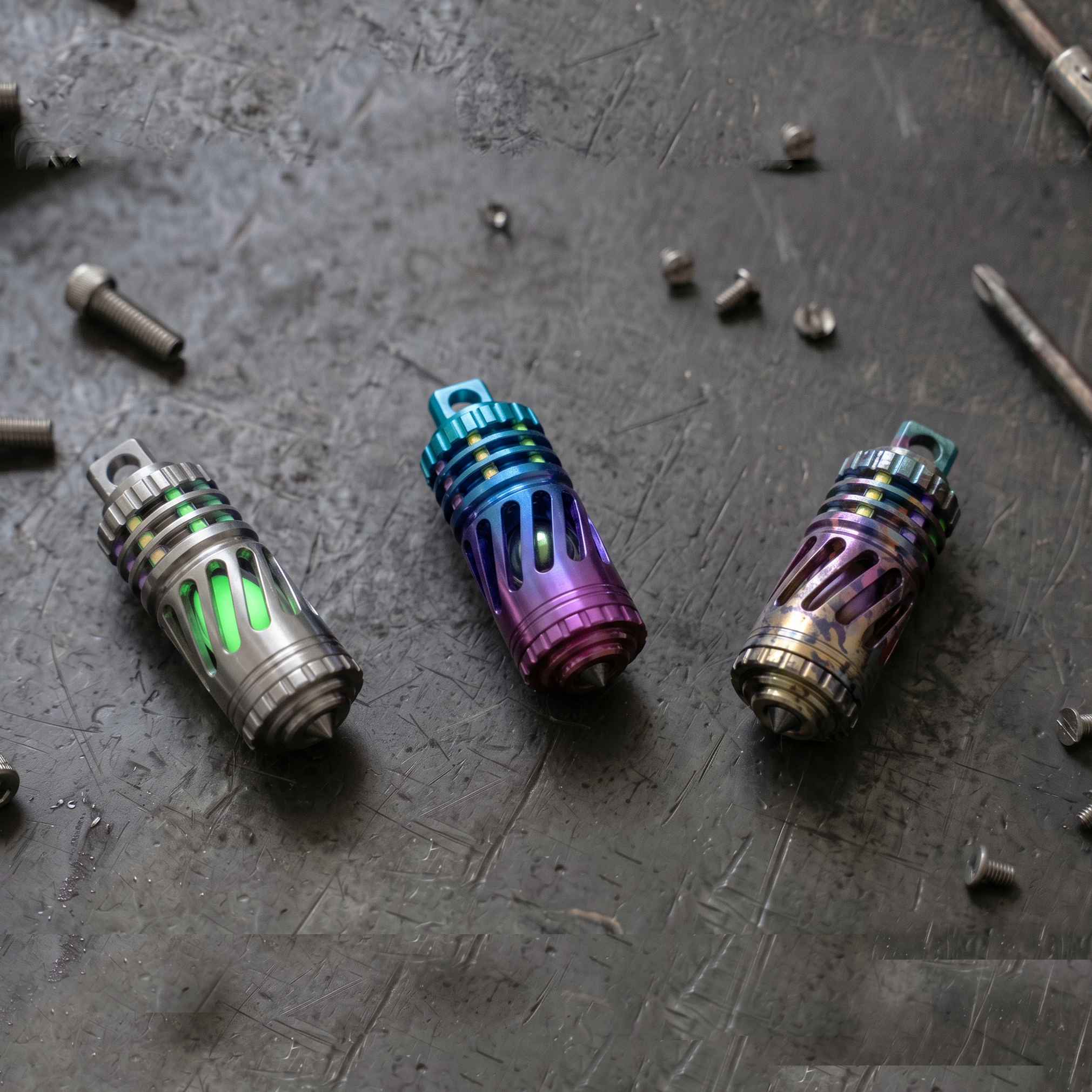 [PRE-ORDER] SpinTi: The Rotating Tritium Keychain— Glow That Never Fades