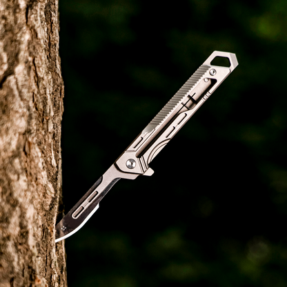 Titanium Folding Knife EDC Tool Surgical Blade Outdoor Gear Gadget
