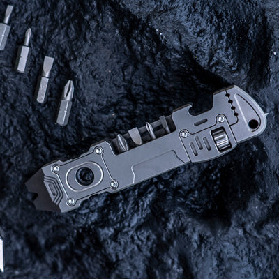 Titanium EDC 6-IN-1 Multi-Tool Pry Bar/Wrench Outdoor Tool