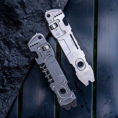 Titanium EDC 6-IN-1 Multi-Tool Pry Bar/Wrench Outdoor Tool