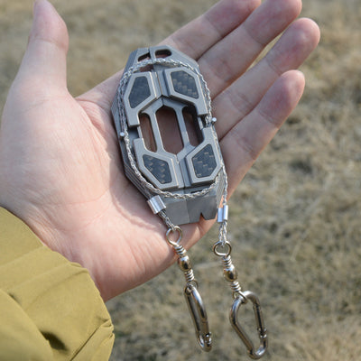 Blade Shadow-Titanium Steel WireSaw EDC Multi-tool Outdoor Gear