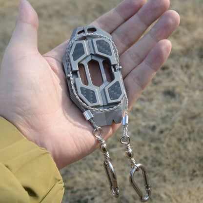 Blade Shadow-Titanium Steel WireSaw EDC Multi-tool Outdoor Gear