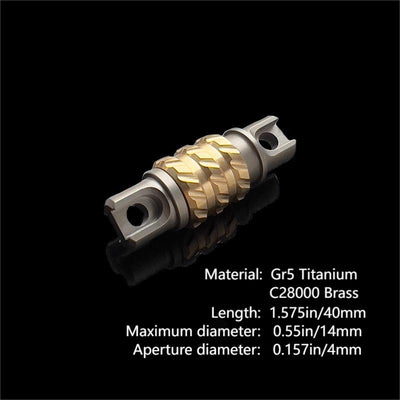 Titanium Quick Removal Key Ring EDC Rotation Anti-Loss Pendant Multi Tool
