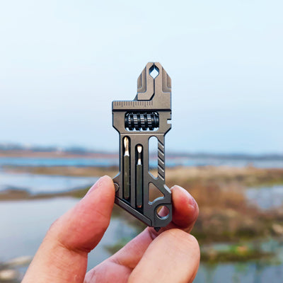 Ti EDC Wrench:Titanium Wrench Multi-Tool Spanner Outdoor Gear Pocket Tool