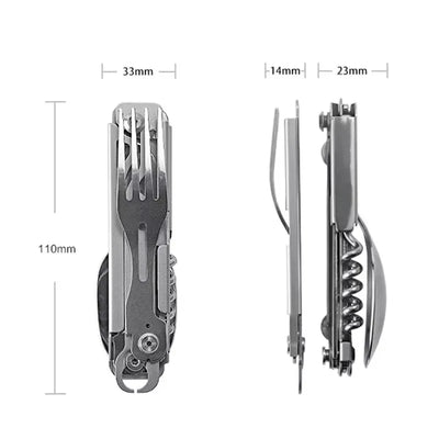 The Orion:6-in-1 Outdoor EDC Multi-Tool Cutlery Set