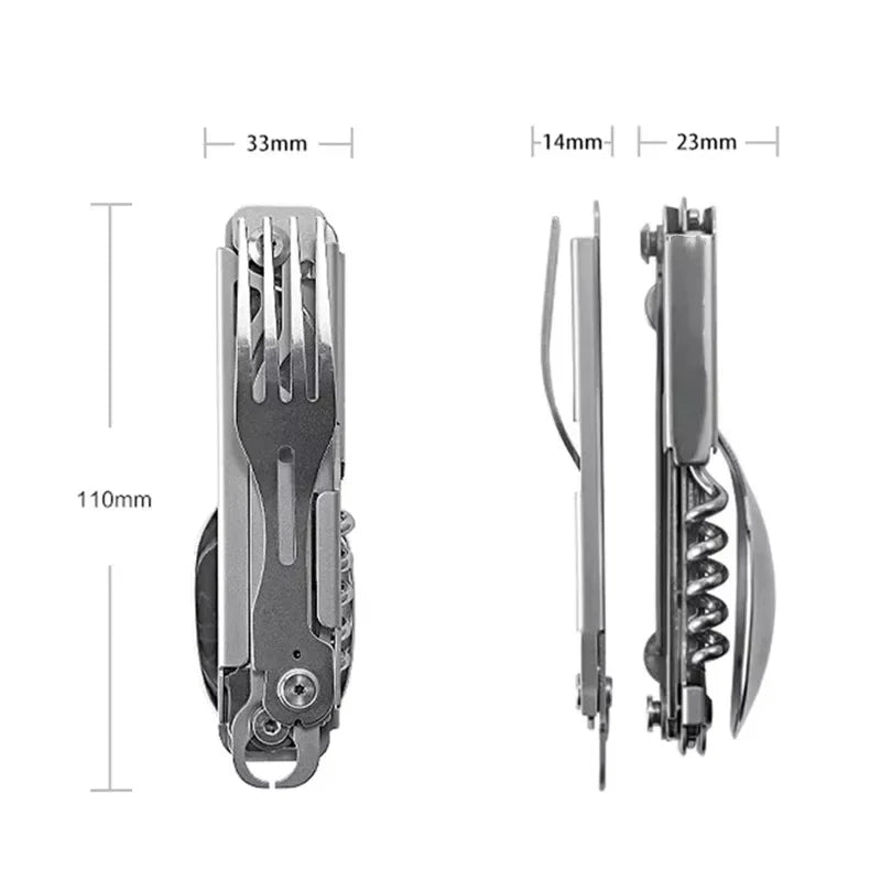 The Orion:6-in-1 Outdoor EDC Multi-Tool Cutlery Set