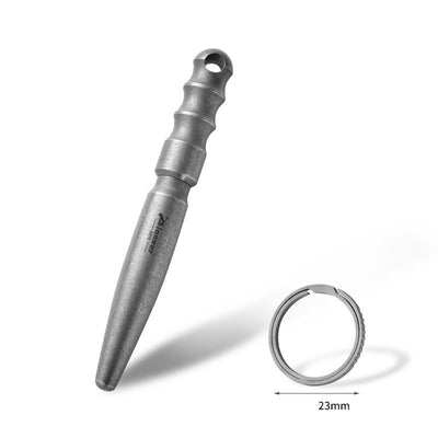 TiRove Micro-Textured Titanium Ballpoint - Pocket-Clip Everyday Carry Pen